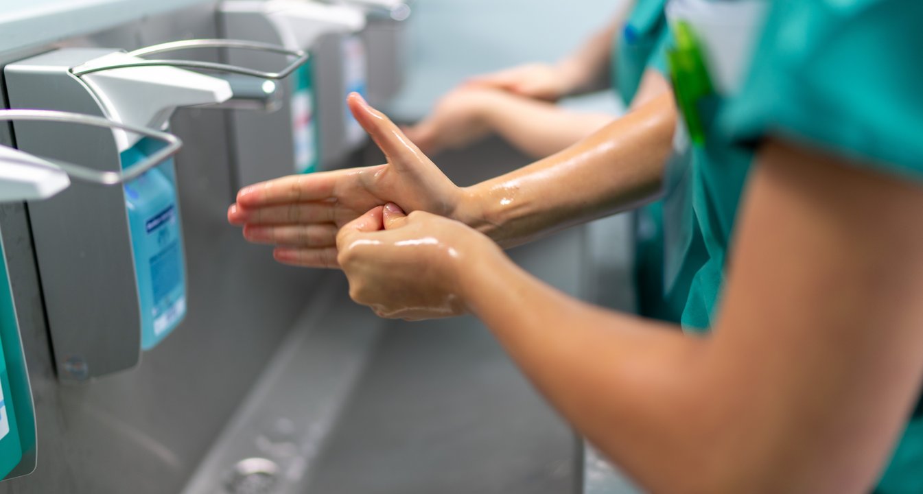 Händewaschen vor der OP